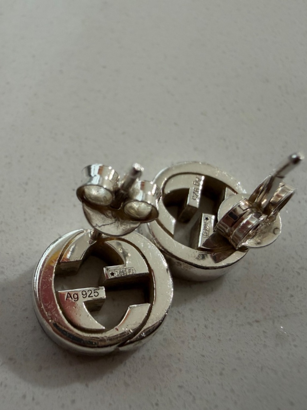 Gucci stud earrings sterling silver - Picture 4 of 7